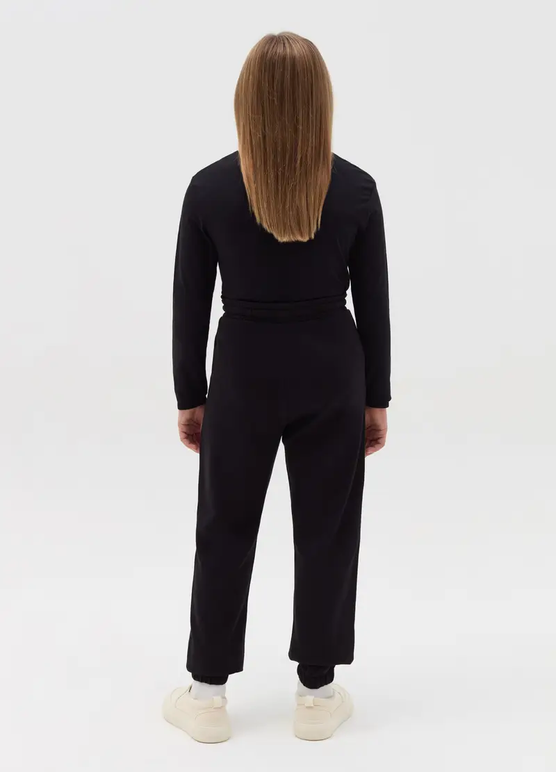 Joggers Con Stampa Gotica "dreamer", Bambina, Nero miniatura 3