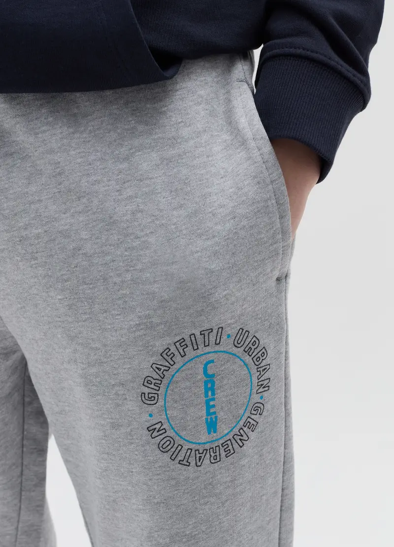 Joggers Con Stampa Graffiti, Bambino, Grigio miniatura 2