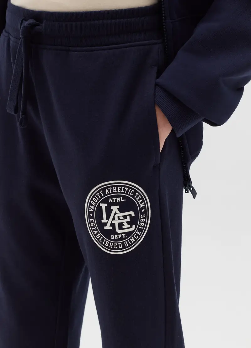 Joggers Con Stampa "varsity Athletic Team", Bambino, Blu miniatura 2