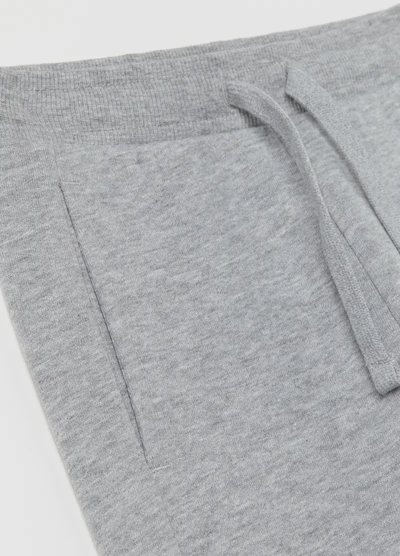 Joggers In Felpa Con Coulisse, Bambino, Grigio miniatura 3