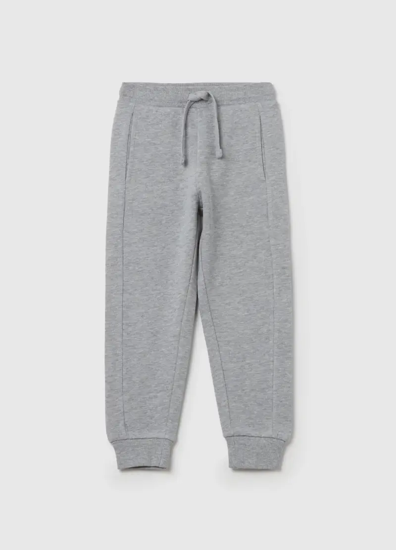 Joggers In Felpa Con Coulisse, Bambino, Grigio