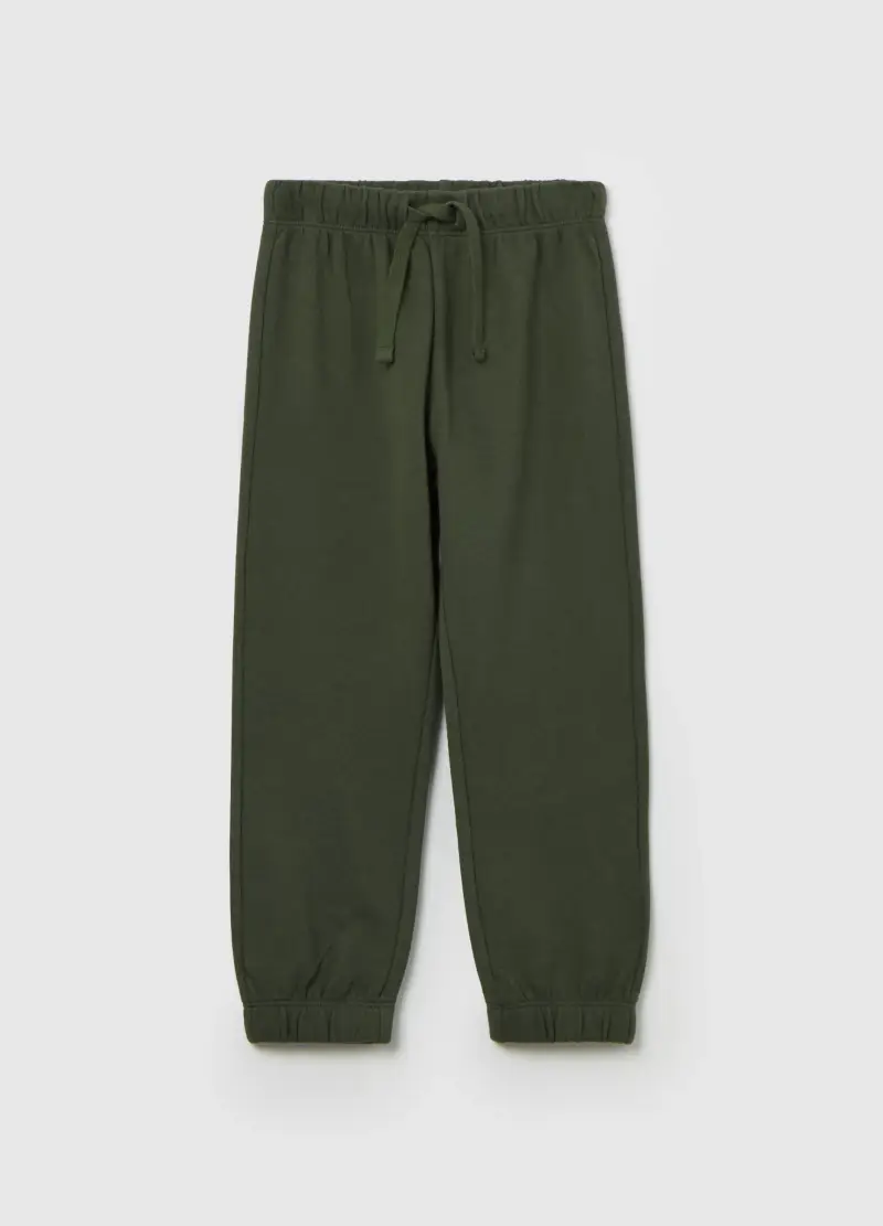 Joggers In Felpa Con Coulisse, Bambino, Verde