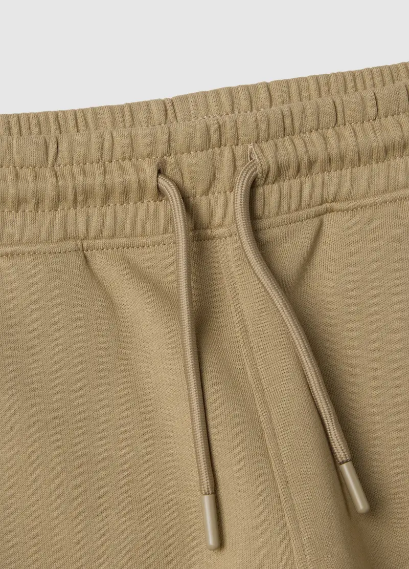 Ovs Kids Joggers beige In Puro Cotone Da Bambino miniatura 3