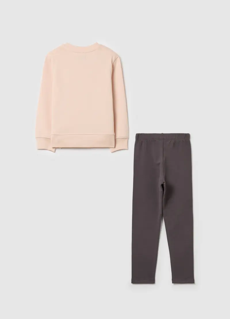 Jogging Set Con Stampa Glitterata, Bambina, Multicolor miniatura 2