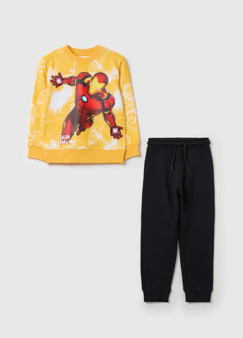 Jogging Set Con Stampa Iron Man, Bambino, Multicolor