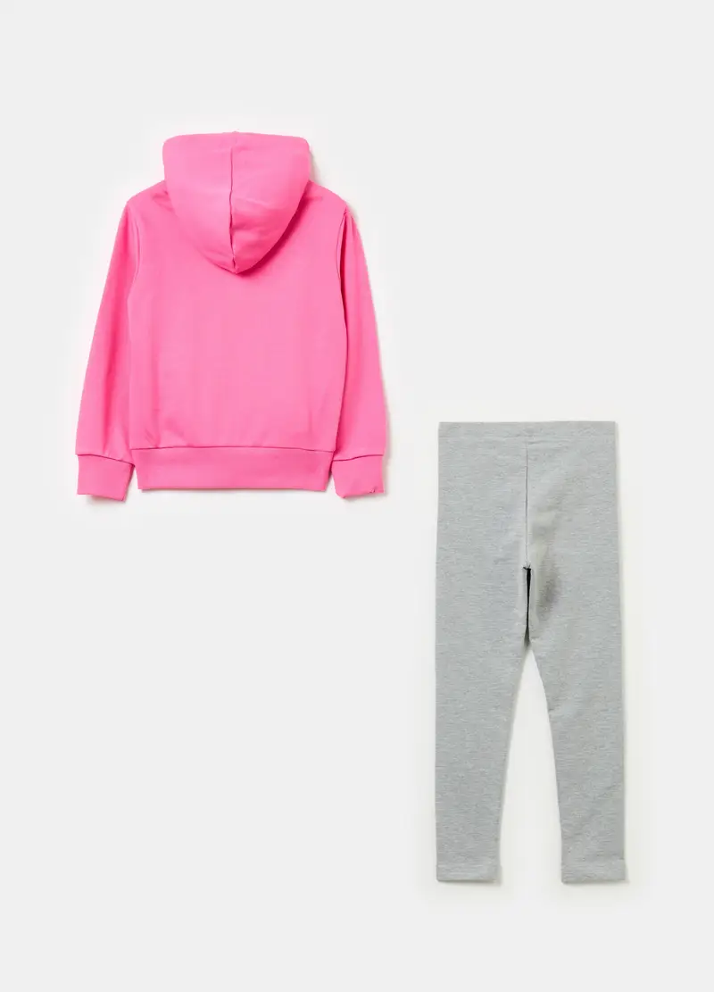 Jogging Set Con Strass Stampa Angel E Stitch, Bambina, Multicolor miniatura 2