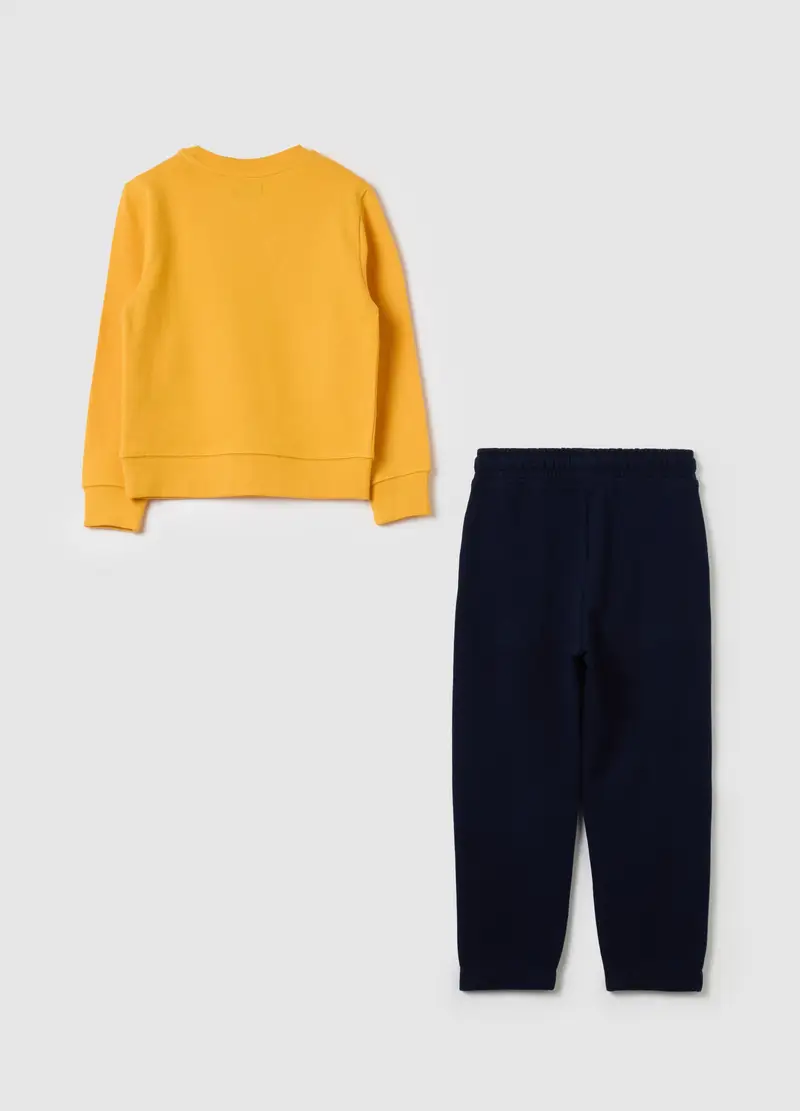 Jogging Set In French Terry Con Stampa, Bambino, Multicolor miniatura 2