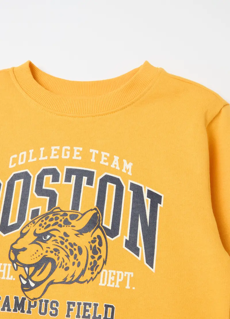 Jogging Set In French Terry Con Stampa, Bambino, Multicolor miniatura 3