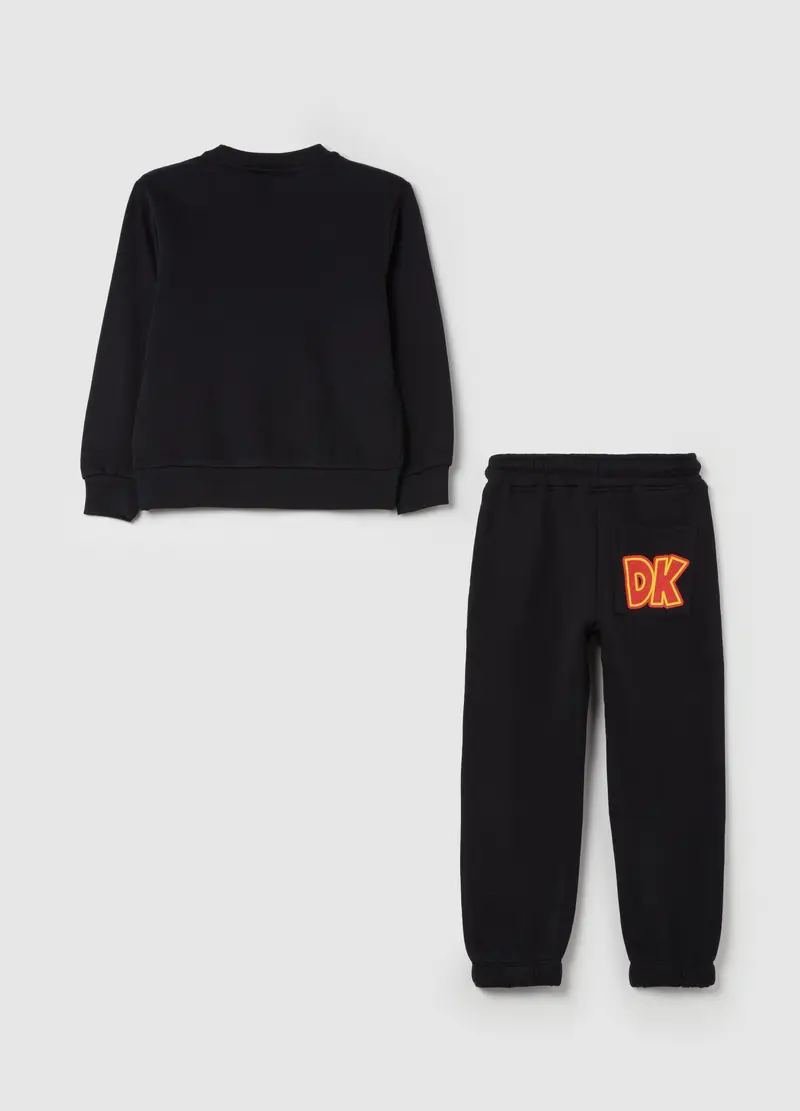 Jogging Set Stampa Super Mario™ Donkey Kong, Bambino, Nero miniatura 2