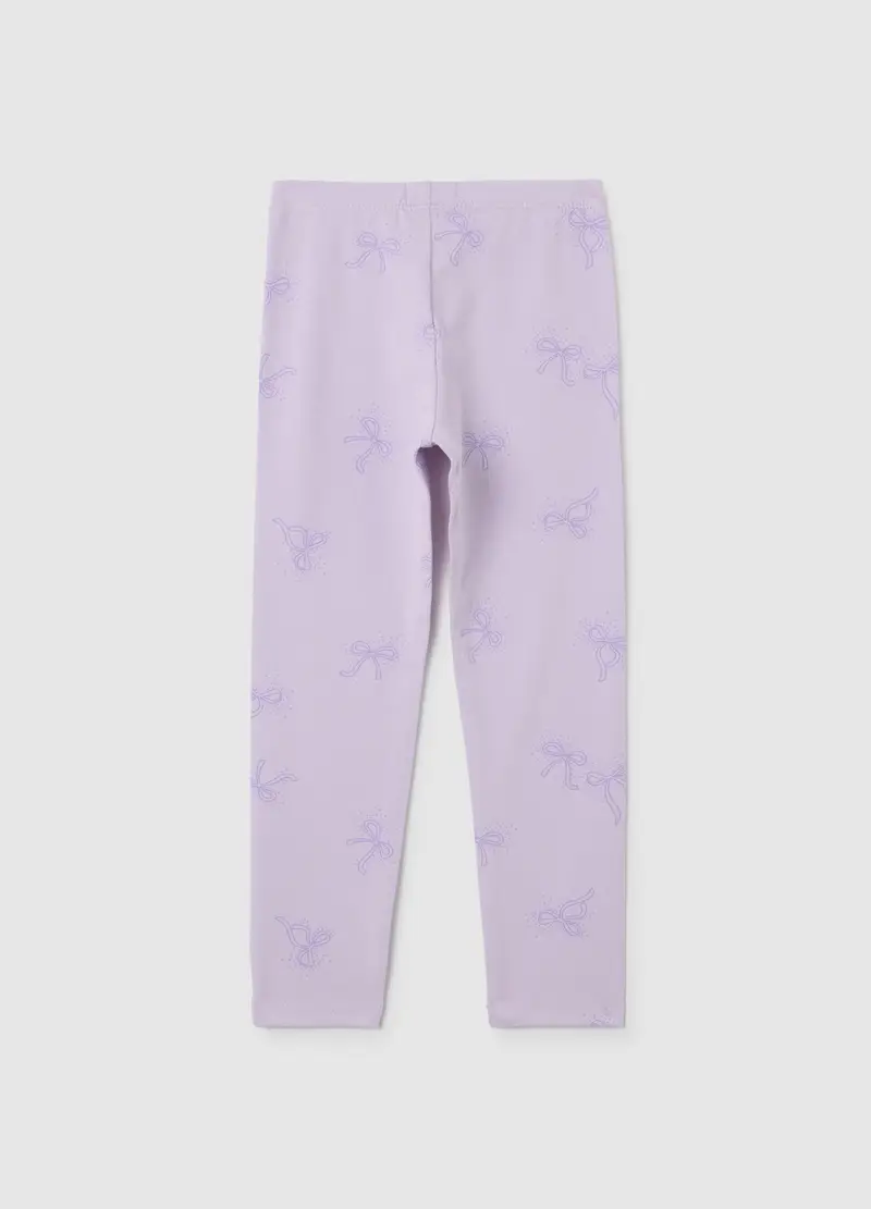 OVS KIDS Leggings Bambina Viola 4122729 miniatura 2
