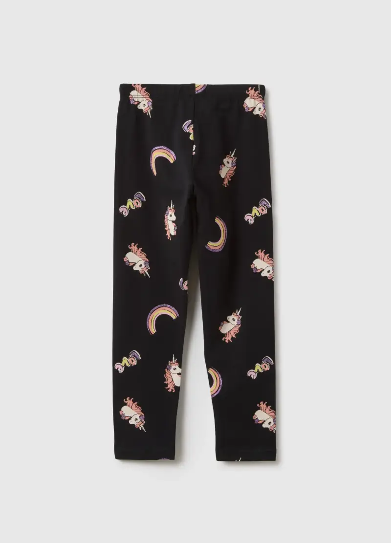 OVS KIDS Leggings Bambina Nero 4022180 miniatura 2