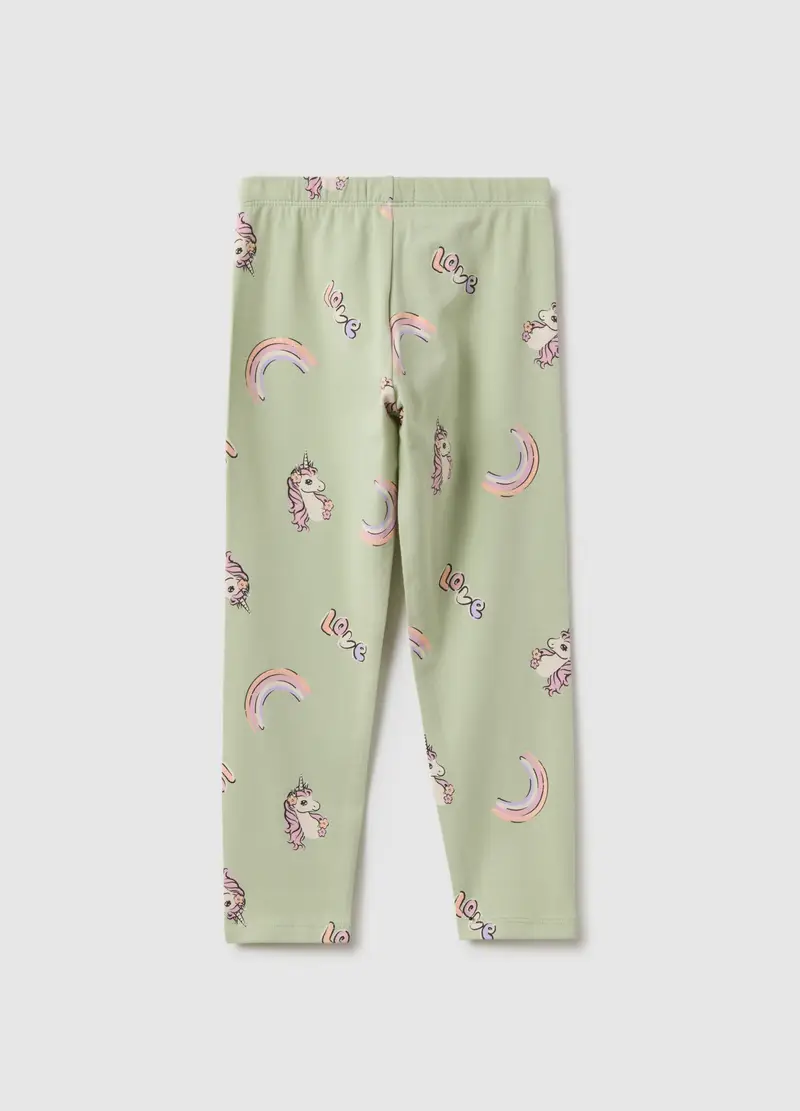 OVS KIDS Leggings Bambina Verde 4022181 miniatura 2