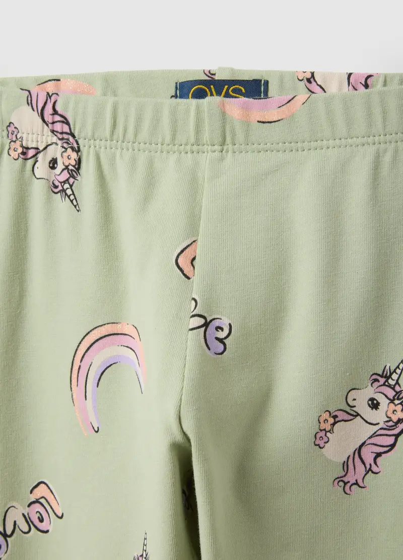 OVS KIDS Leggings Bambina Verde 4022181 miniatura 3