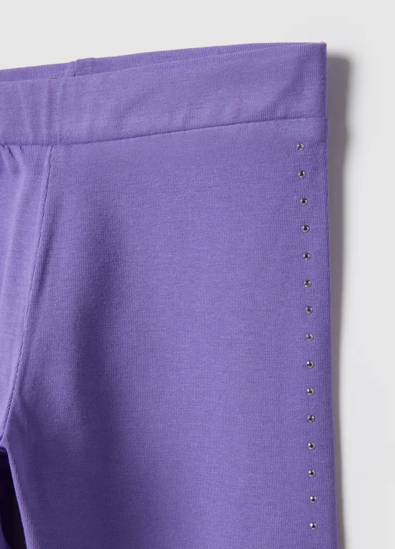 OVS KIDS Leggings Bambina Viola 4330302 miniatura 3