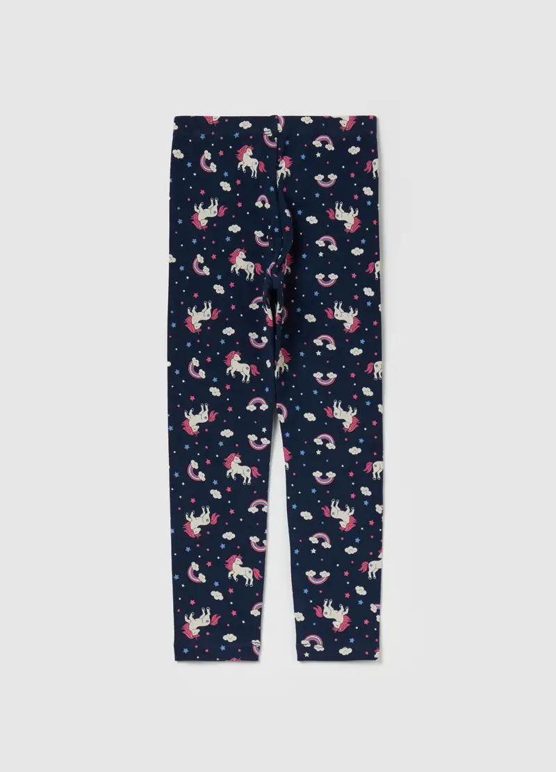 OVS KIDS Leggings Bambina Blu 4152661 miniatura 2