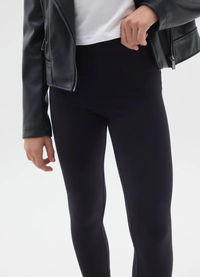 OVS KIDS Leggings Bambina Nero 4307133 miniatura 3