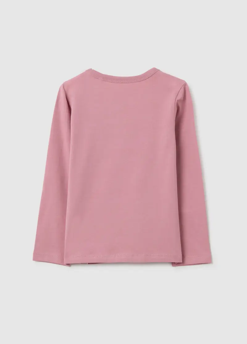 Maglia Da Bambina In Cotone Rosa Regular Fit, Rosa miniatura 2