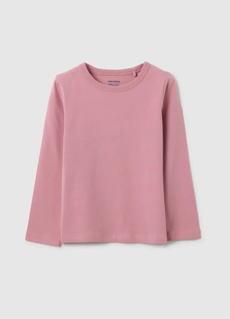 Maglia Da Bambina In Cotone Rosa Regular Fit, Rosa