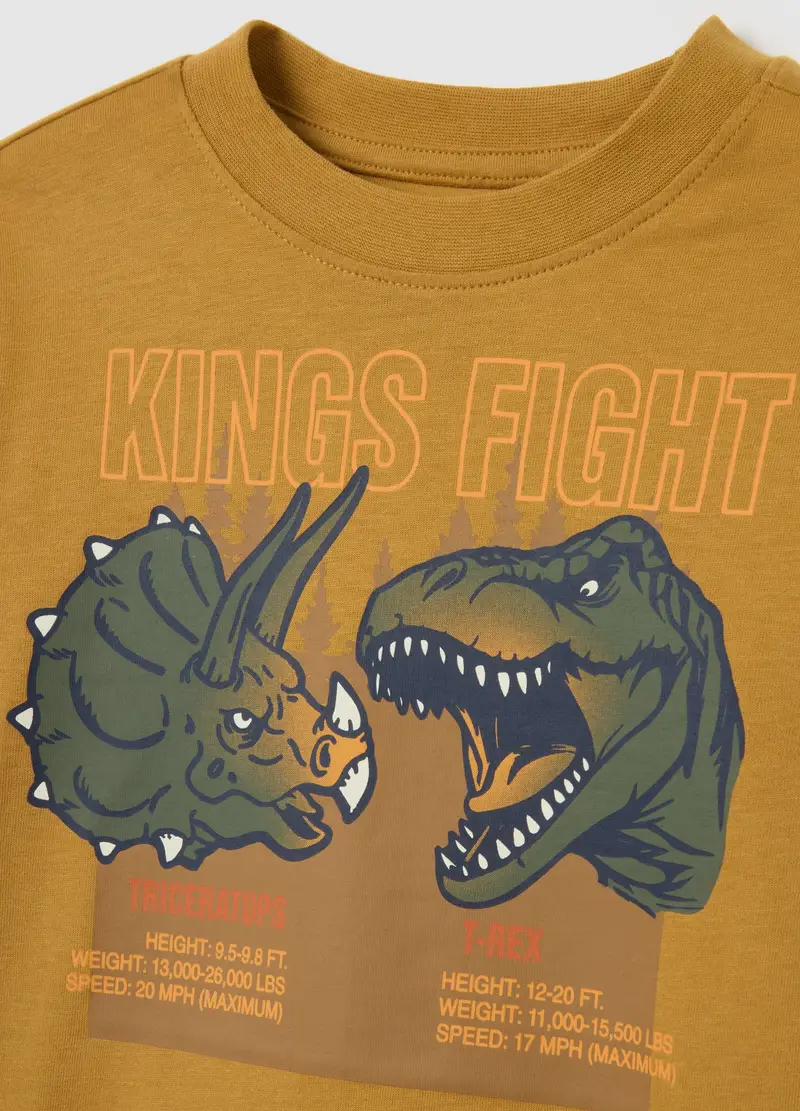 Maglietta A Maniche Lunghe Marrone Per Bambino, Beige miniatura 3