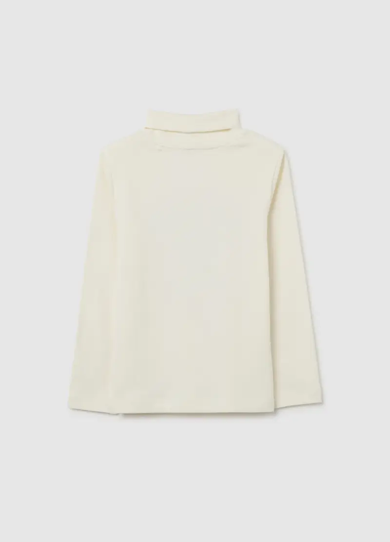 Maglietta Da Bambino In Puro Cotone Beige Regular Fit, Beige miniatura 2