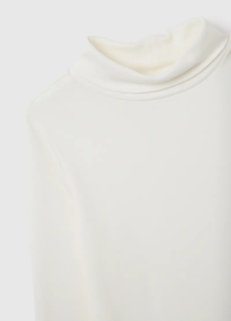 Maglietta Da Bambino In Puro Cotone Bianca Regular Fit, Bianco miniatura 3