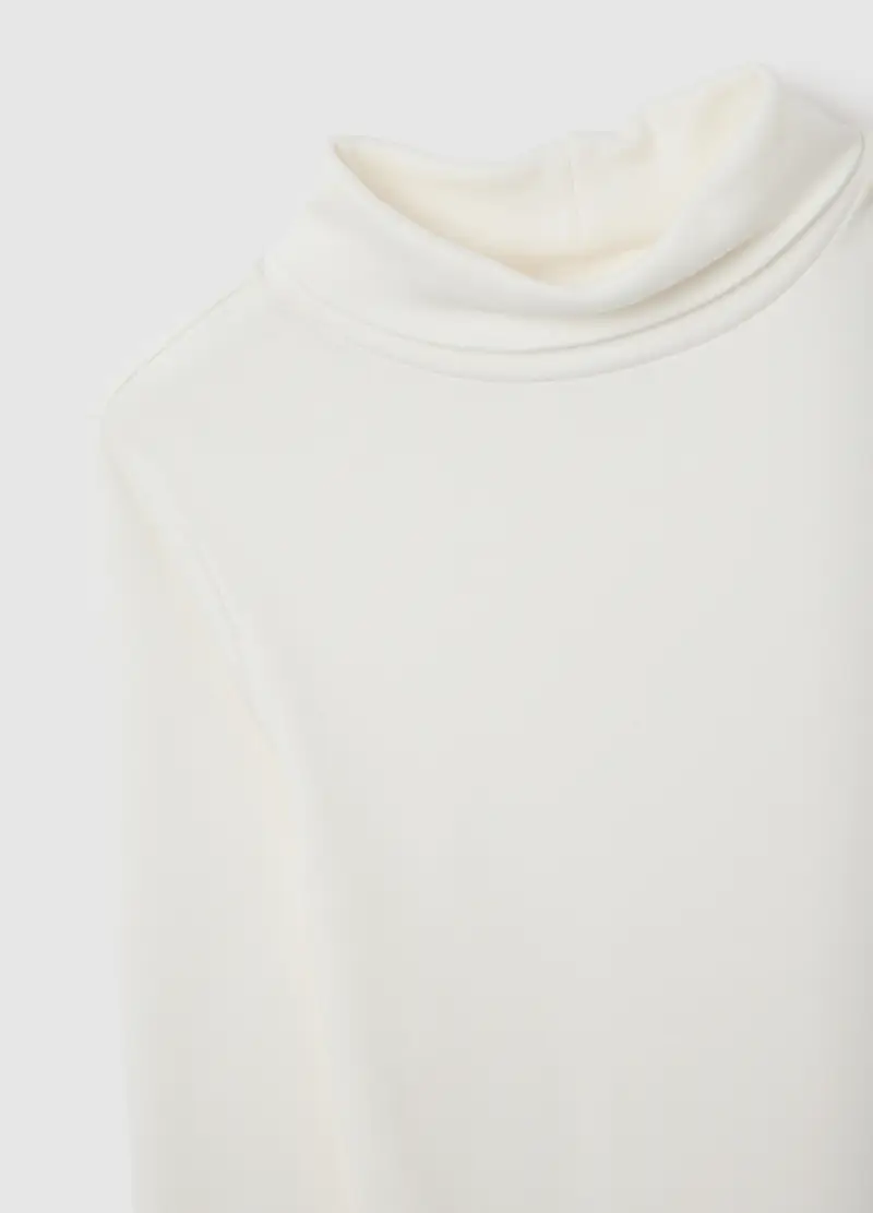 Maglietta Da Bambino In Puro Cotone Bianca Regular Fit, Bianco miniatura 3