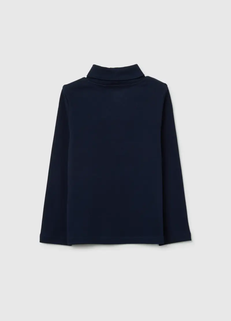 Maglietta Da Bambino In Puro Cotone Blu Regular Fit, Blu miniatura 2