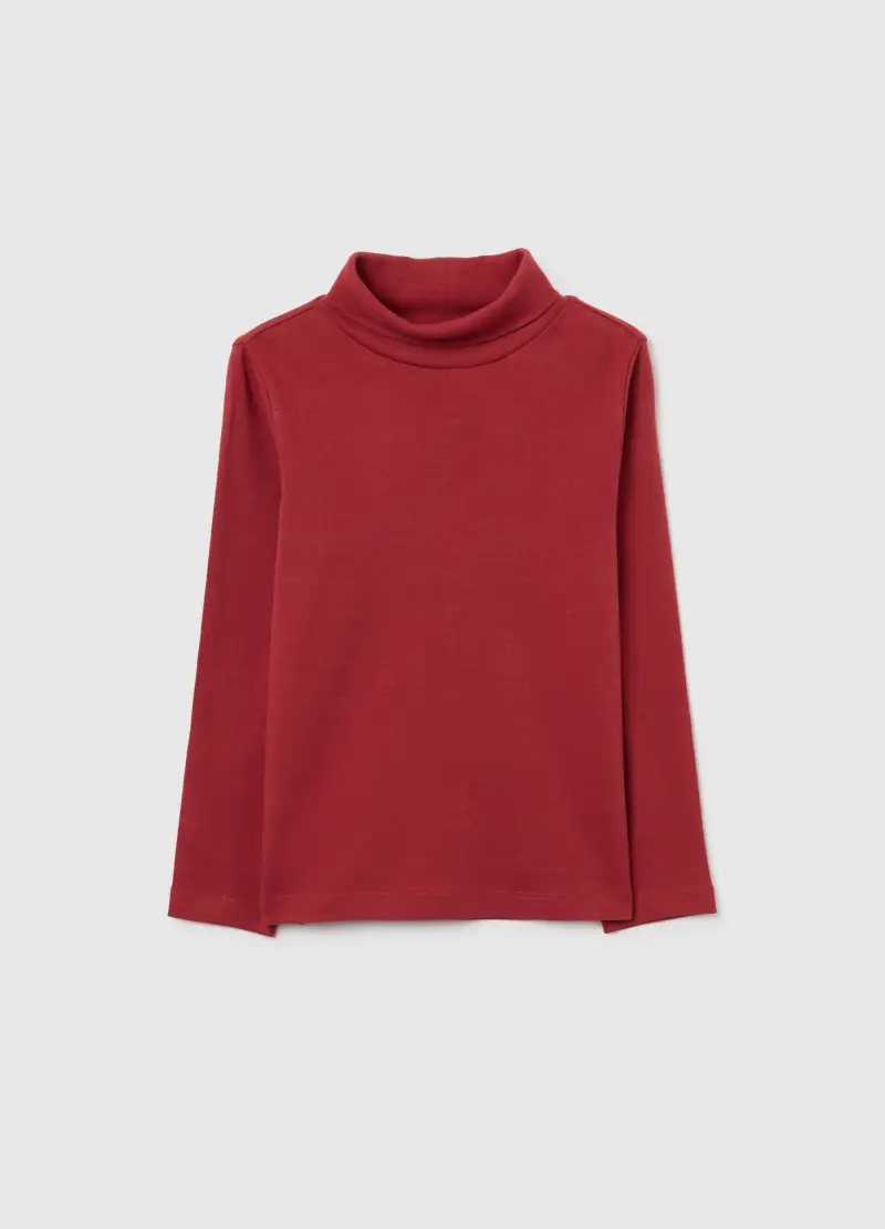 Maglietta Da Bambino In Puro Cotone Verde Regular Fit, Rosso