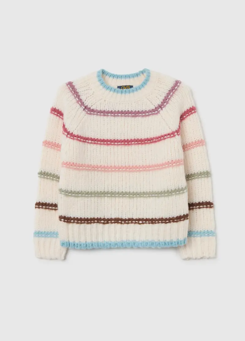 Maglione Da Bambina Multicolor Regular Fit, Multicolor