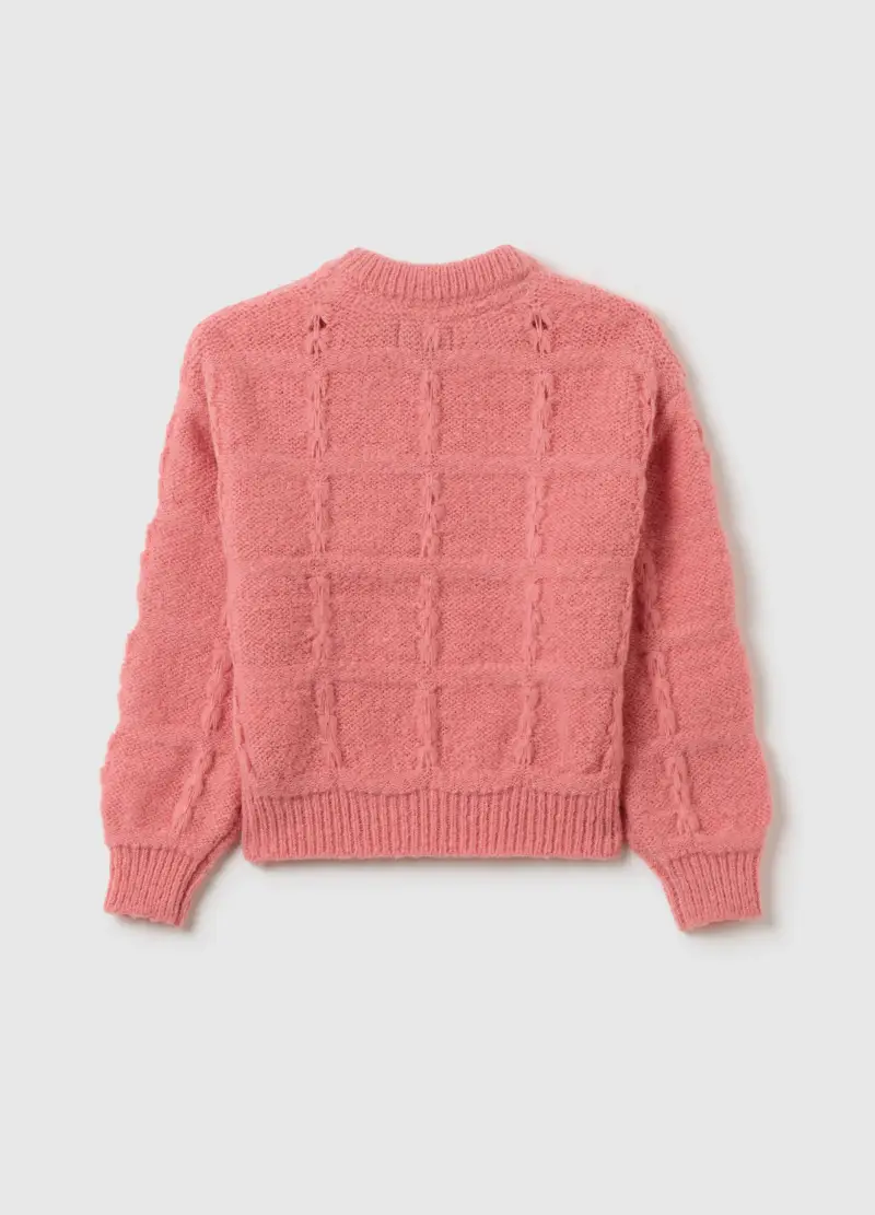 Maglione Da Bambina Rosa Regular Fit, Rosa miniatura 2