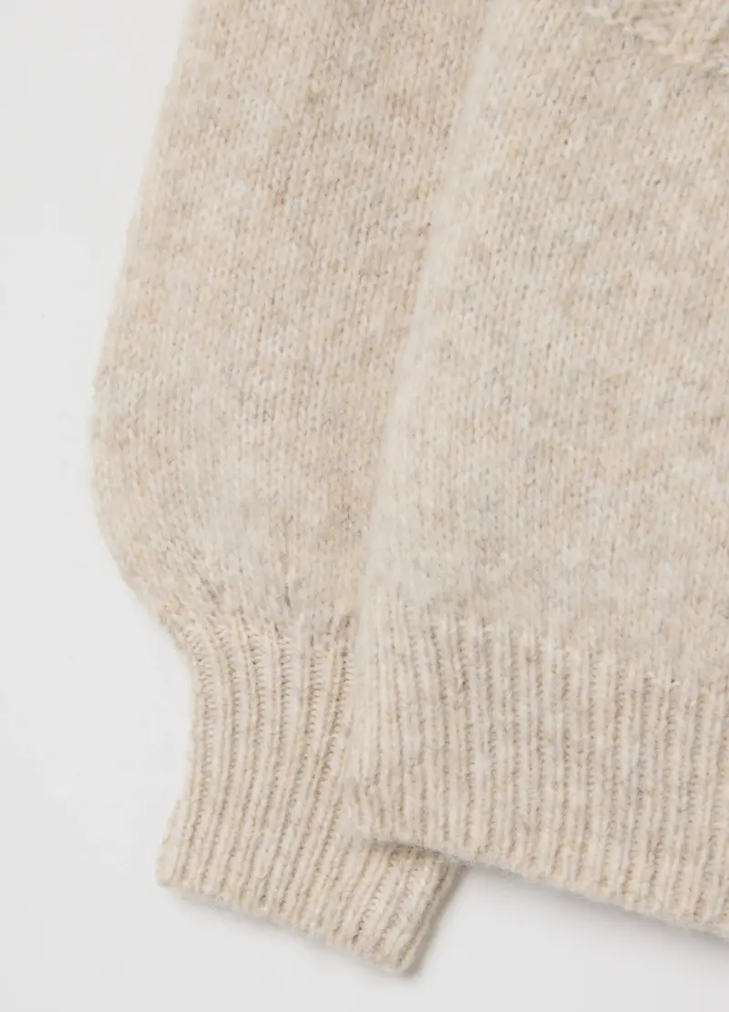 Maglione Da Ragazza Beige Regular Fit, Bambina, Beige miniatura 3