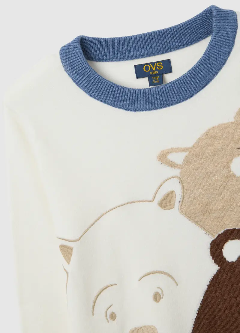 Maglione Multicolor Da Bambino Regular Fit Con Stampe, Multicolor miniatura 3