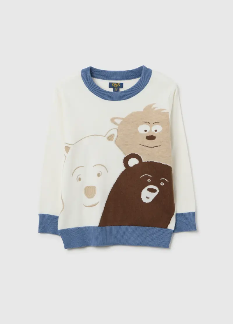 Maglione Multicolor Da Bambino Regular Fit Con Stampe, Multicolor