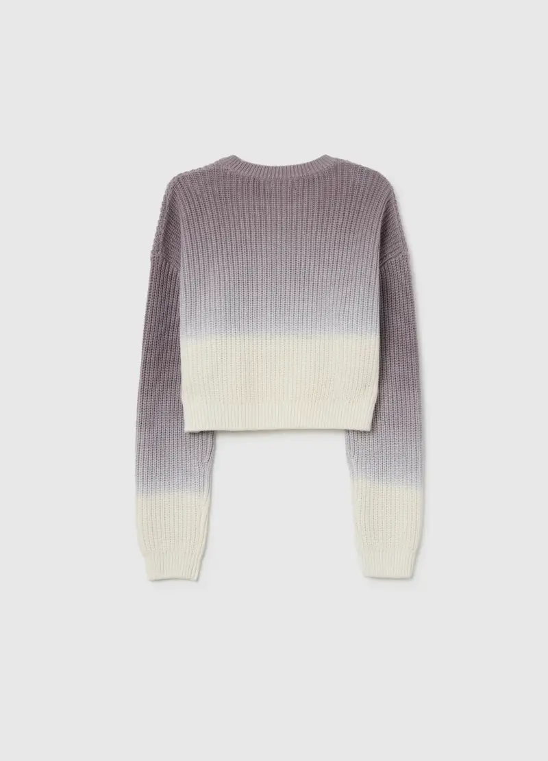 Maglione Multicolor Degradé Da Ragazza In Puro Cotone Regular Fit, Bambina, Multicolor miniatura 2