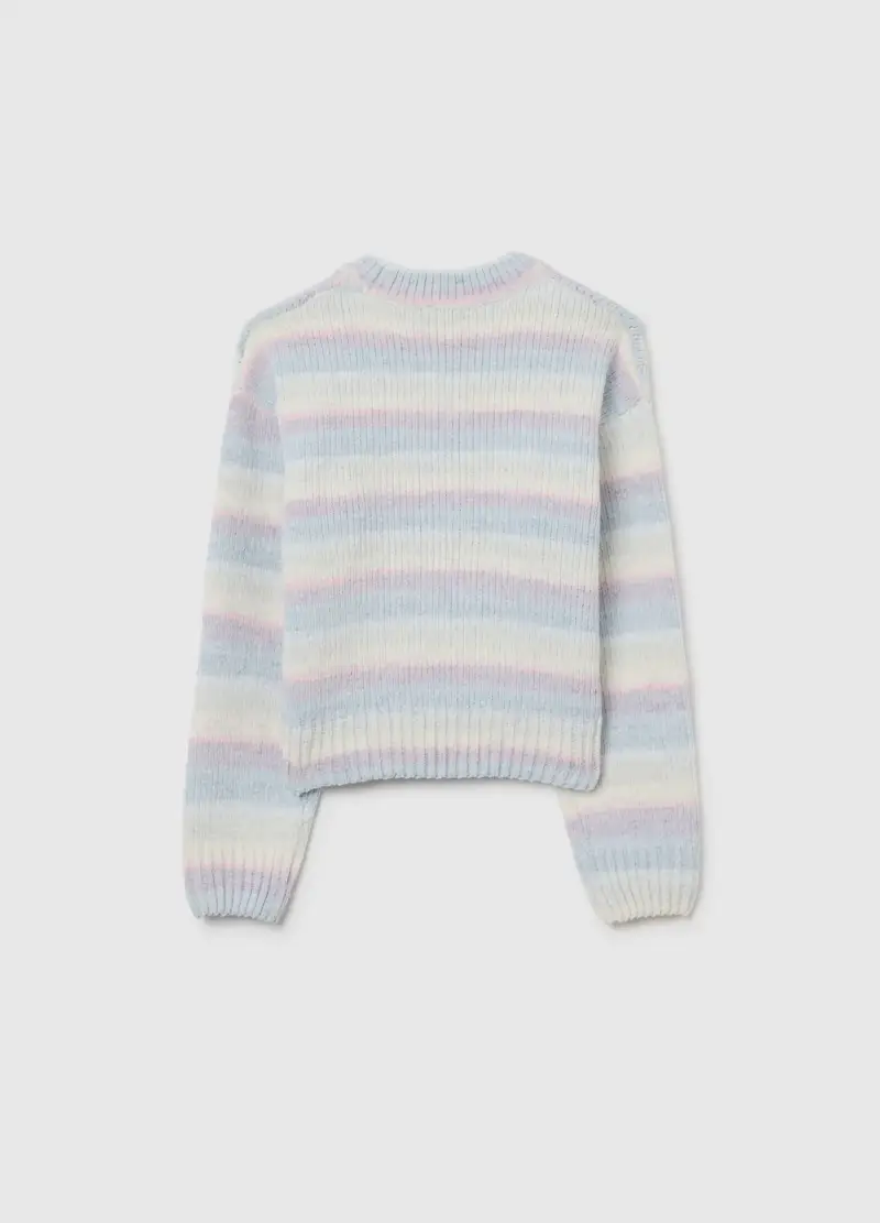 Maglione Multicolor Per Bambina, Bianco miniatura 2