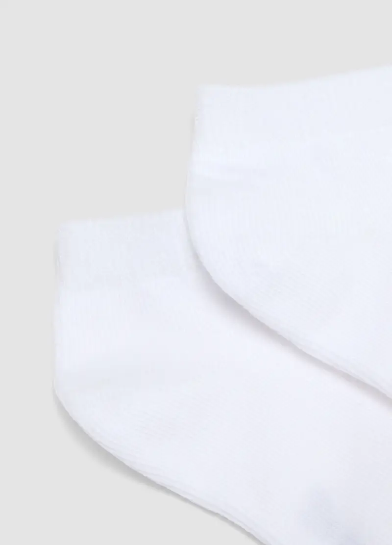 Multipack Calze Corte In Misto Cotone Biologico Bianco Da Bambine, Bambina, Bianco miniatura 2