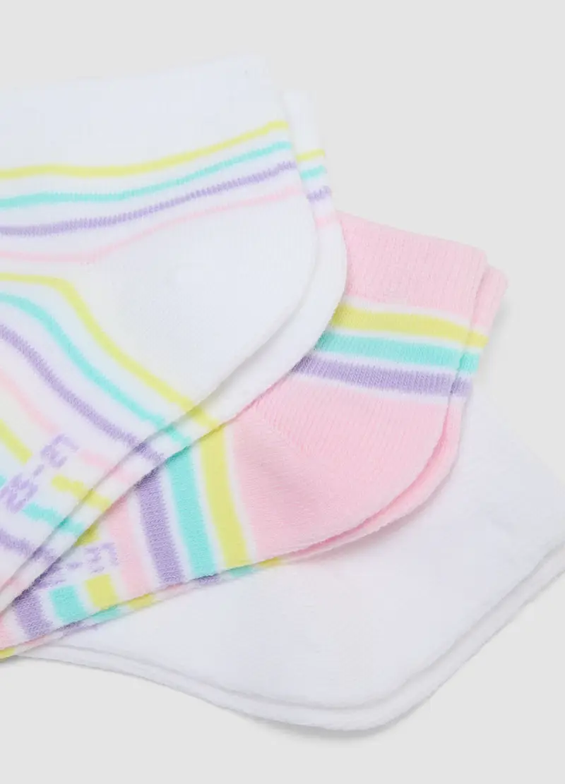 Multipack Calze Corte In Misto Cotone Biologico Multicolor Da Bambina, Multicolor miniatura 2