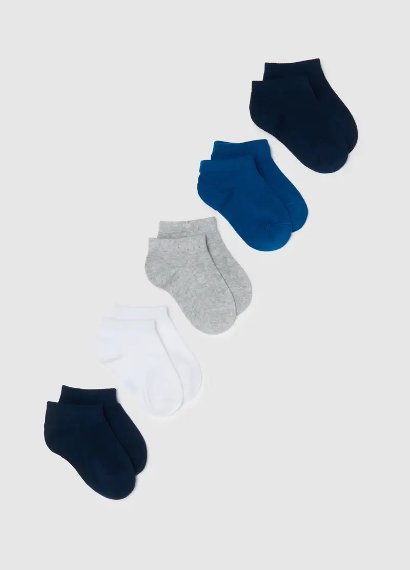 Multipack Calze Corte In Misto Cotone Multicolor Da Bambino, Multicolor