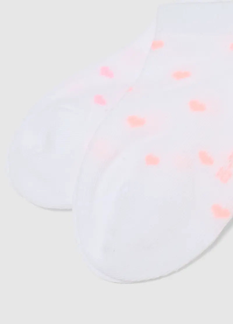 Multipack Calzini In Misto Cotone Multicolor Da Bambina Con Cuori, Multicolor miniatura 3