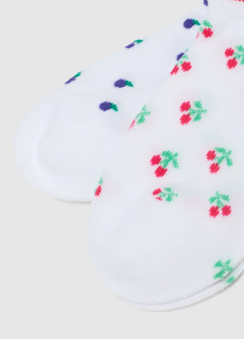 Multipack Calzini In Misto Cotone Multicolor Da Bambina Con Frutta, Multicolor miniatura 2