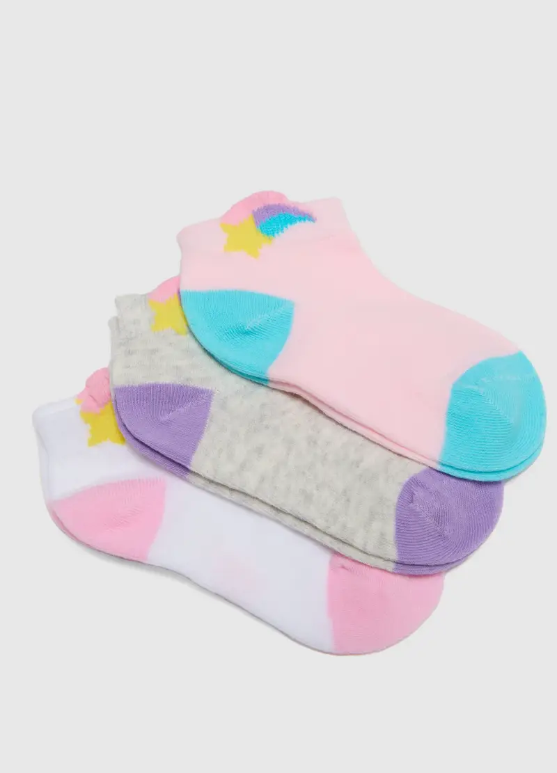 Multipack Calzini In Misto Cotone Multicolor Da Bambina Regular Fit, Multicolor miniatura 2