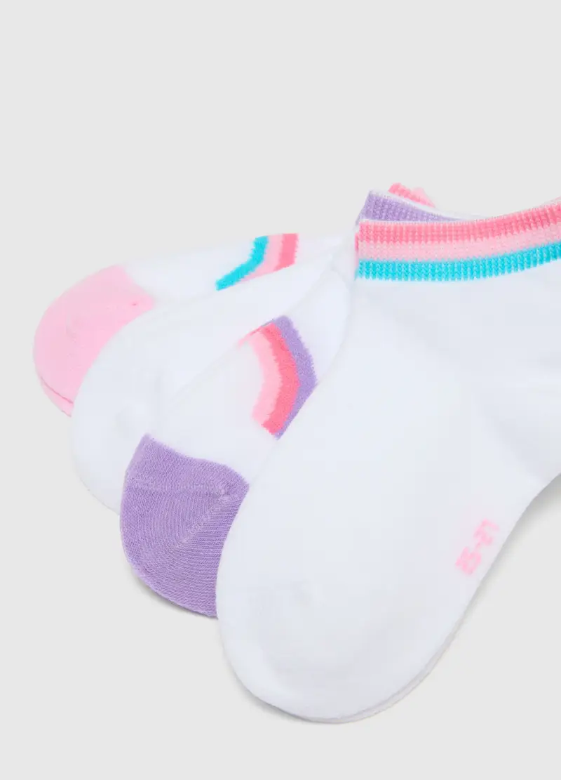 Multipack Calzini In Misto Cotone Multicolor Da Bambina Regular Fit, Multicolor miniatura 3