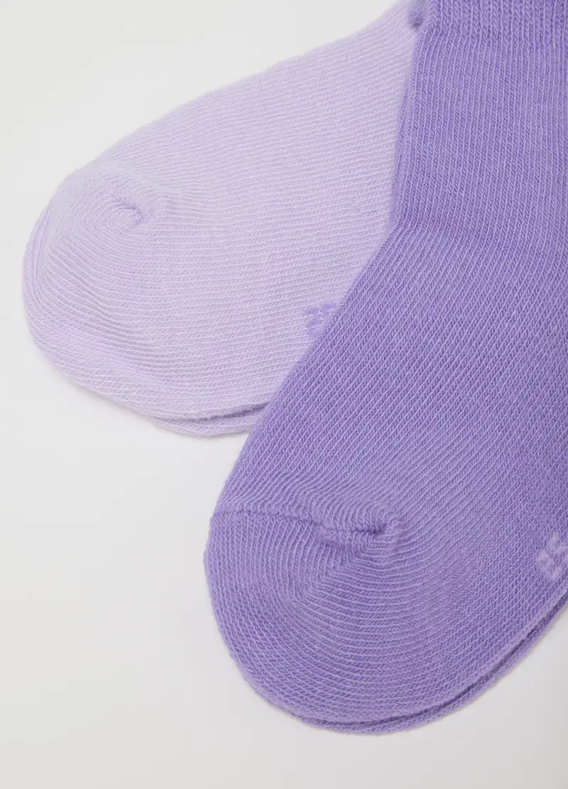 Multipack Di Cinque Calzini Da Bambina In Cotone Multicolor Elasticizzati, Multicolor miniatura 2