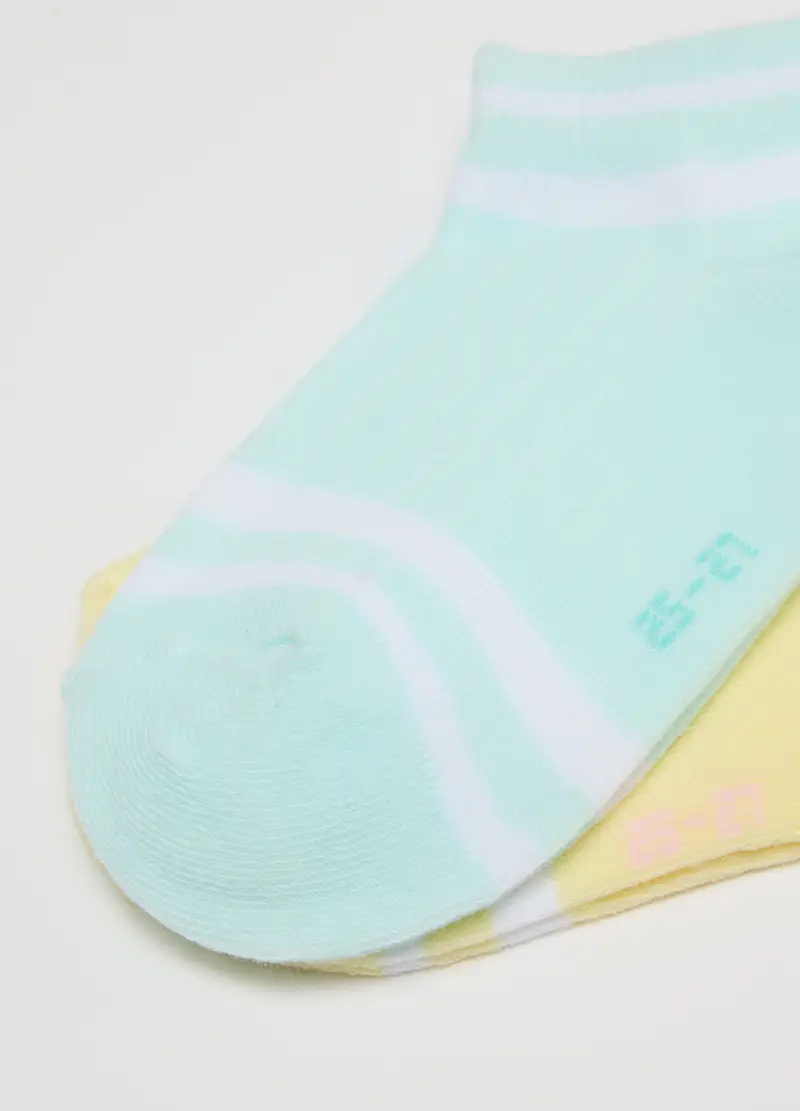 Multipack Di Cinque Calzini Multicolor Da Bambina In Cotone, Multicolor miniatura 2