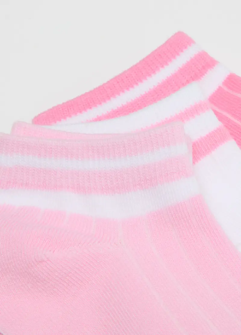 Multipack Di Cinque Calzini Multicolor Da Bambina In Cotone, Multicolor miniatura 3