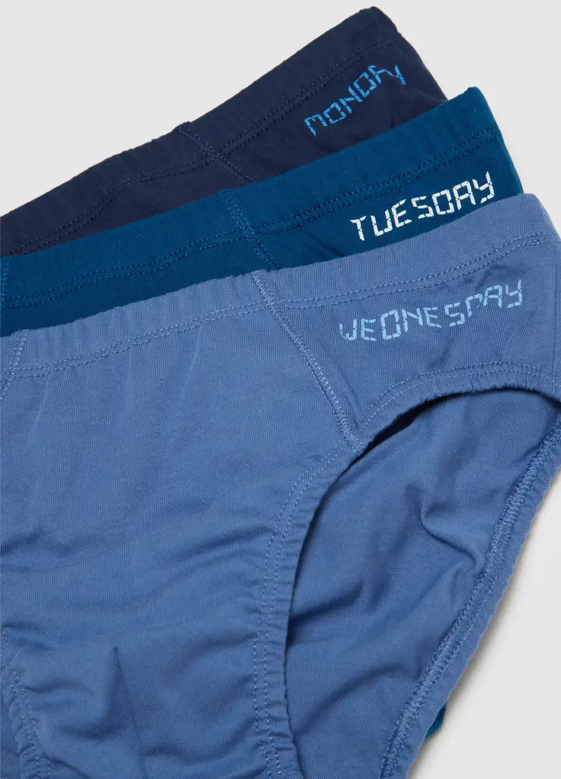 Multipack Di Sette Mutandine Da Bambino In Puro Cotone, Multicolor miniatura 3