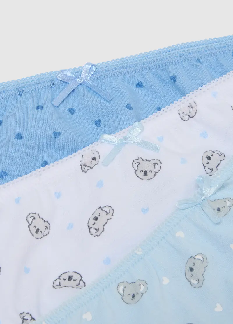 Multipack Mutandine Da Bambina In Puro Cotone Multicolor Regular Fit, Multicolor miniatura 3