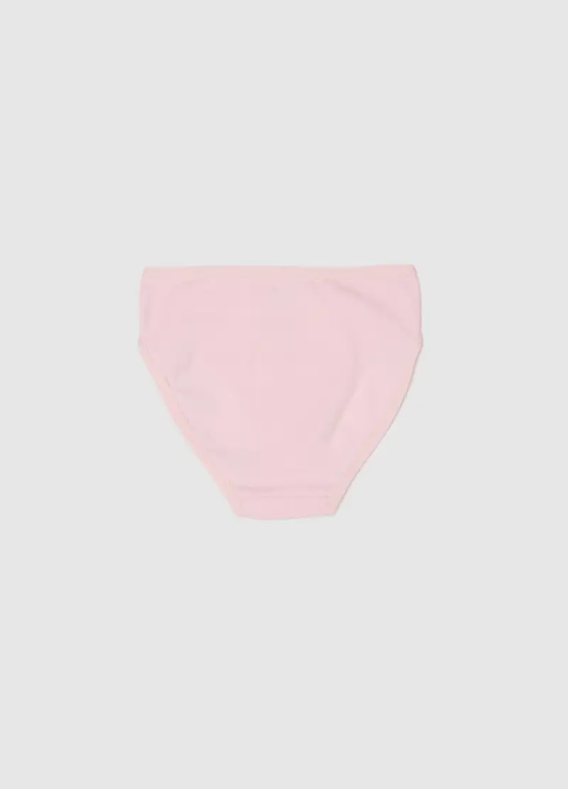 Mutandine In Cotone Elasticizzato Rosa Da Bambina Regular Fit Con Unicorno, Rosa miniatura 2