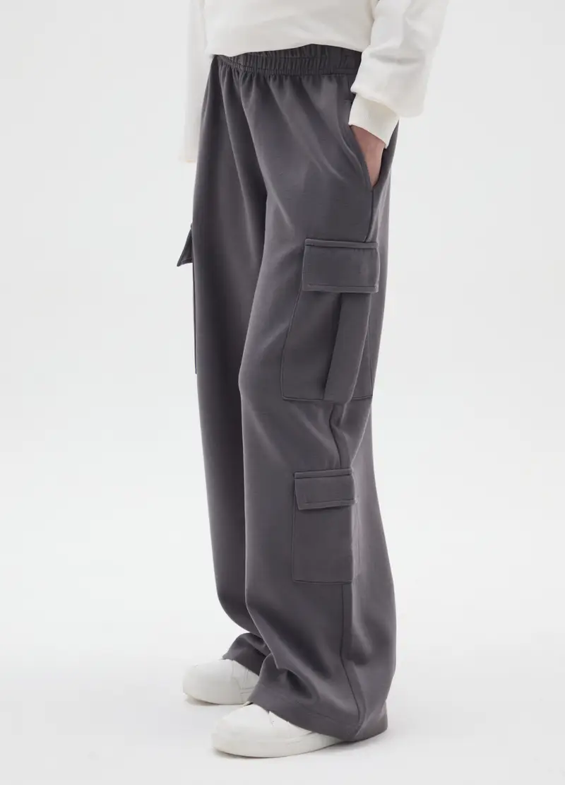 OVS KIDS Pantaloni cargo Bambina Grigio 4153497 miniatura 3