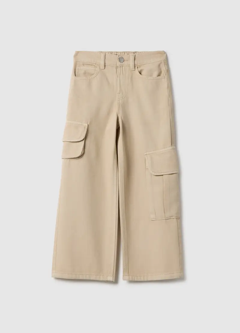 OVS KIDS Pantaloni cargo Bambina Beige 4080275
